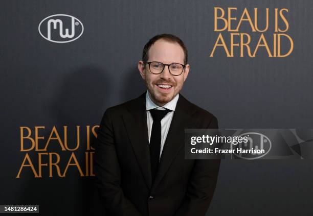 Ari Aster attends the Los Angeles premiere of A24's "Beau Is Afraid" at the Directors Guild of America on April 10, 2023 in Los Angeles, California.