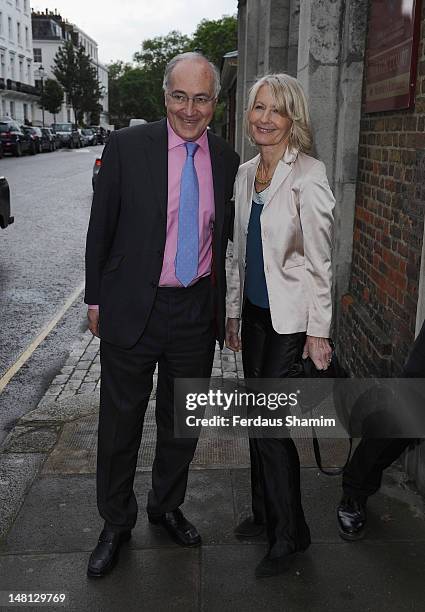 Michael Howard attends a summer party hosted by Sir David Frost at Royal Hospital Chelsea on July 10, 2012 in London, England.