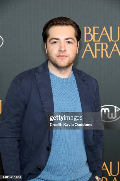 Michael Gandolfini attends the Los Angeles premiere of A24's "Beau Is Afraid" at Directors Guild Of America on April 10, 2023 in Los Angeles,...