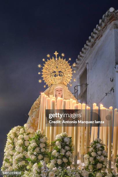 holy week in spain, the procession, semana - semana stock pictures, royalty-free photos & images