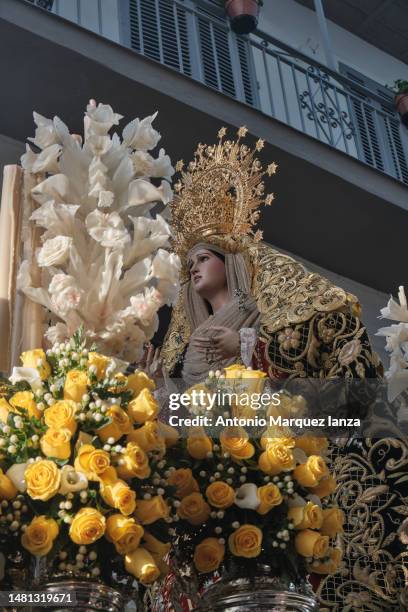 holy week in spain, the procession, semana - semana stock pictures, royalty-free photos & images