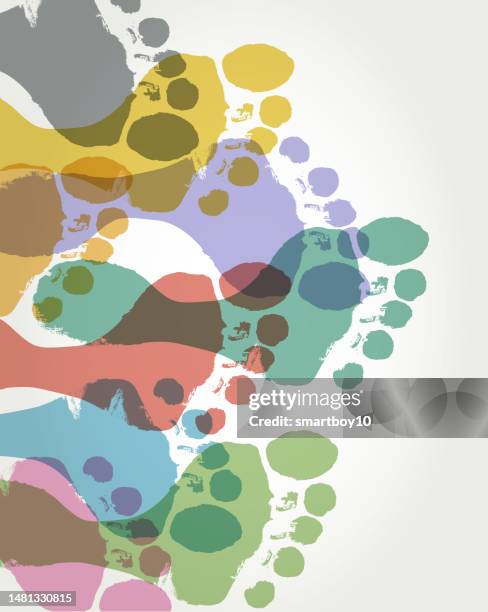 stockillustraties, clipart, cartoons en iconen met footprints - plantaire wrat