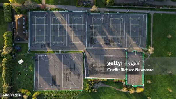 park sports courts - baseline stock pictures, royalty-free photos & images