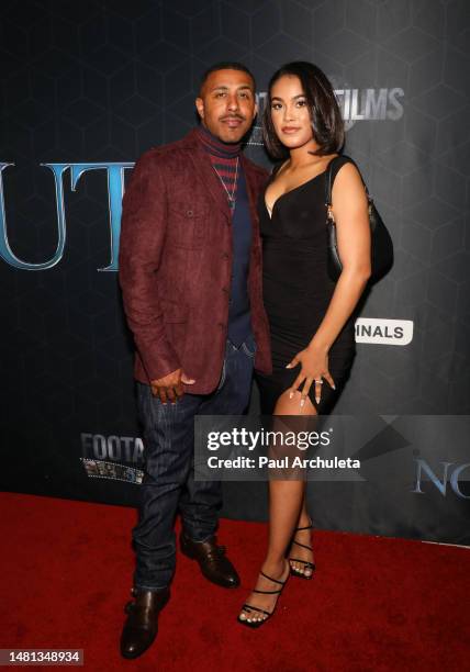 Actor / Singer Marques Houston attends the premiere of "No Way Out" at LOOK Dine-In Cinemas Glendale on April 10, 2023 in Glendale, California.