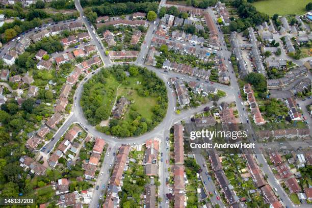 royal circus and suburban roads in lambeth - lambeth stock pictures, royalty-free photos & images