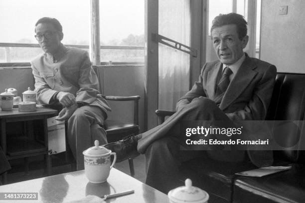Enrico Berlinguer, Italian politician, Secretary General of Italian Communist Party during his visit in China, Hangzhou, April 17, 1980.