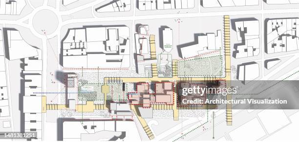 stadtentwicklungsplan einer stadt - balken diagramm stock-grafiken, -clipart, -cartoons und -symbole