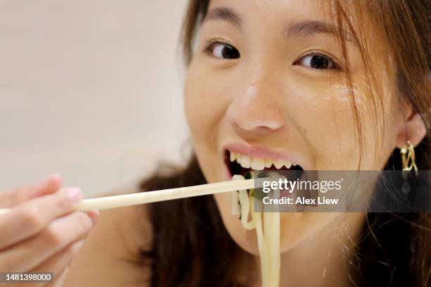 generation z lifestyle - udon noodles stock pictures, royalty-free photos & images