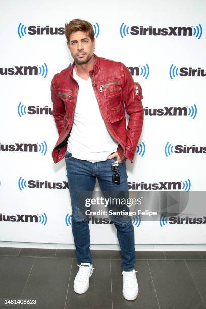 William Levy visits SiriusXM Studios on April 11, 2023 in New York City.