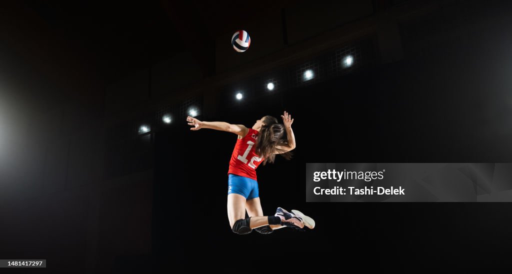 Voleibol: Jogadora em Ação