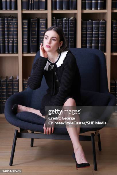 Actor Sophie Skelton is photographed for StyleCaster on March 2, 2022 in New York City.