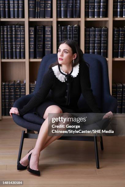 Actor Sophie Skelton is photographed for StyleCaster on March 2, 2022 in New York City.