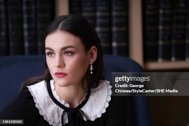 Actor Sophie Skelton is photographed for StyleCaster on March 2, 2022 in New York City.