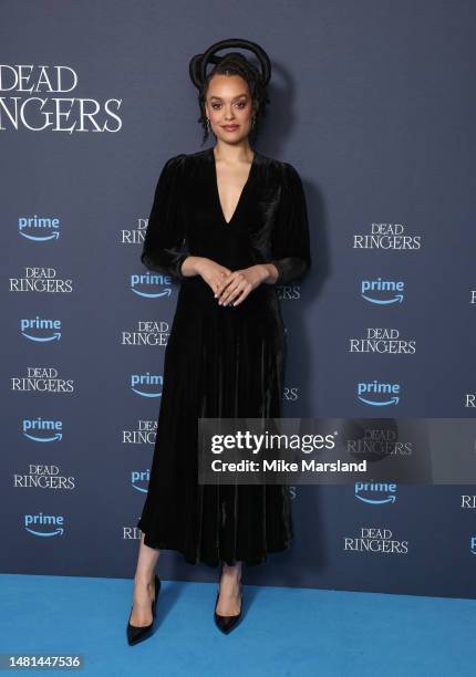 Britne Oldford attends the screening of "Dead Ringers" at BFI Southbank on April 11, 2023 in London, England.