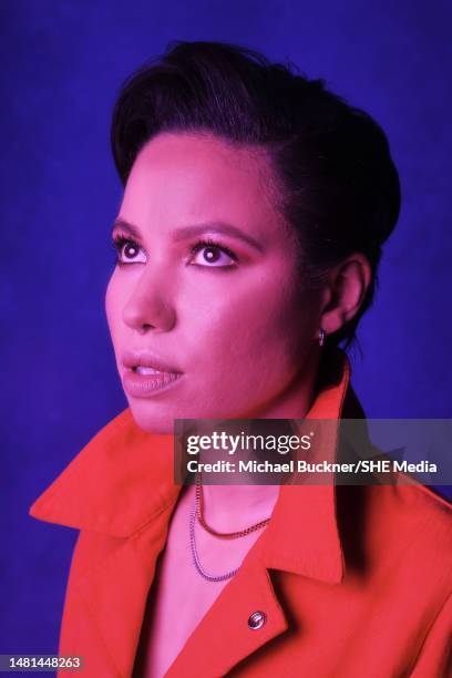 Actor Jurnee Smollett is photographed for StyleCaster on July 22, 2020 in Los Angeles, California. PUBLISHED IMAGE.