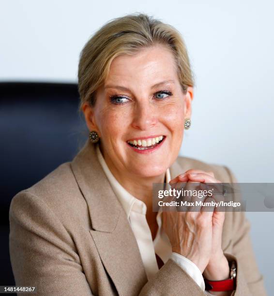 Sophie, Duchess of Edinburgh visits HMS Daring to view the progress of it's refit and upkeep by Royal Navy and BAE Systems personnel whilst in dry...