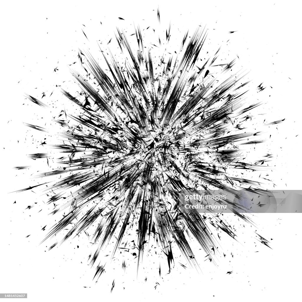 Explode Vector Highlight Black Grunge Vector Explosion High-Res Vector Graphic - Getty Images