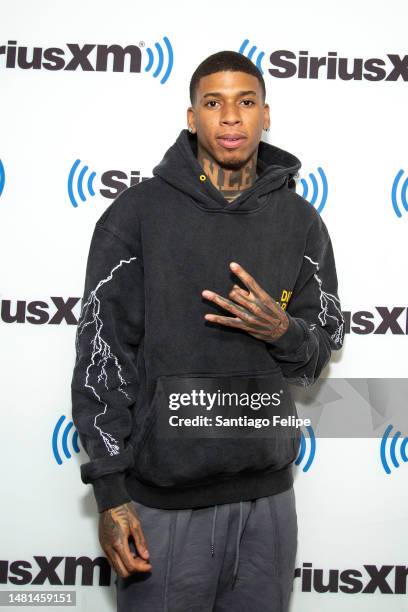 Choppa visits SiriusXM Studios on April 11, 2023 in New York City.