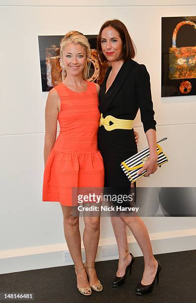 Tamara Beckwith and Vanessa Arielle attend the summer party at The Little Black Gallery on July 10, 2012 in London, England.