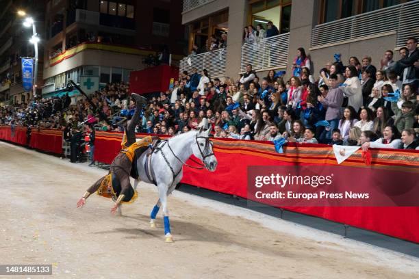 The first of the Biblical Passion Parades, on April 7 in Lorca, Region of Murcia, Spain. Lorca becomes on Good Friday night the scene of an auto...