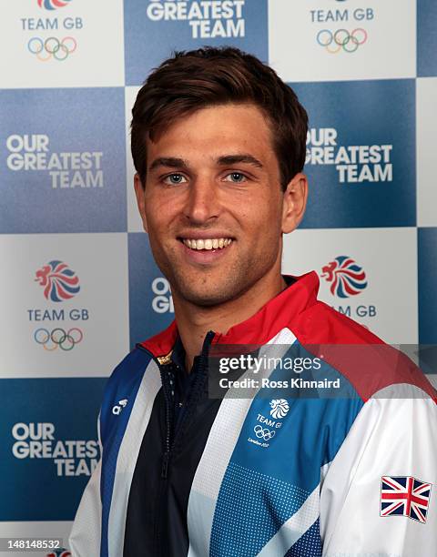 George Pinner of Team GB Hockey pictured during the Team GB kitting out event at Loughborough University on July 11, 2012 in Loughborough, England.