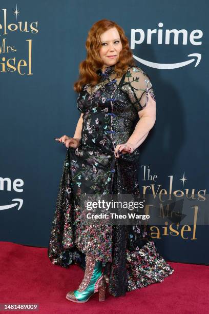 Alex Borstein attends Prime Video's "The Marvelous Mrs. Maisel" Season 5 Premiere at The Standard Highline on April 11, 2023 in New York City.