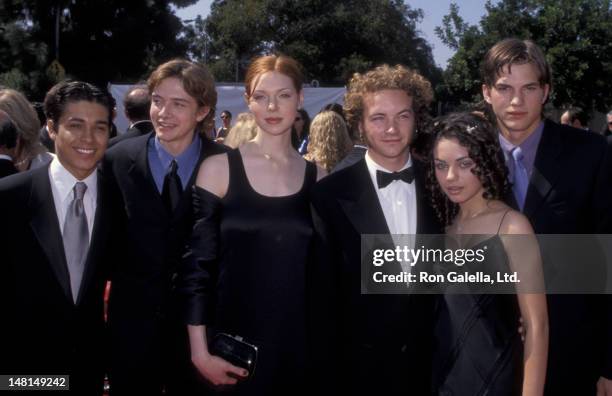 Wilmer Valderrama, Topher Grace, Laura Prepon, Danny Masterson, Mila Kunis and Ashton Kutcher attend 50th Annual Primetime Emmy Awards on September...