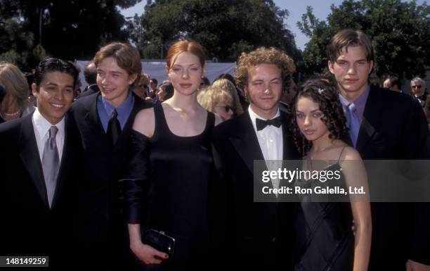 Wilmer Valderrama, Topher Grace, Laura Prepon, Danny Masterson, Mila Kunis and Ashton Kutcher attend 50th Annual Primetime Emmy Awards on September...