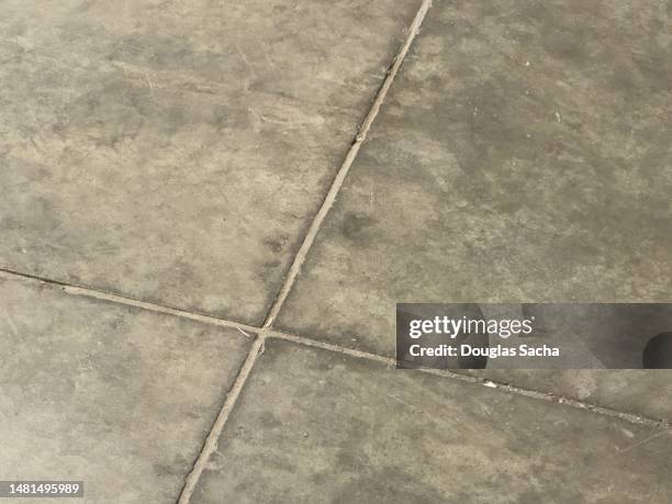 concrete floor with joint lines for controlled cracking - concrete joints stock pictures, royalty-free photos & images