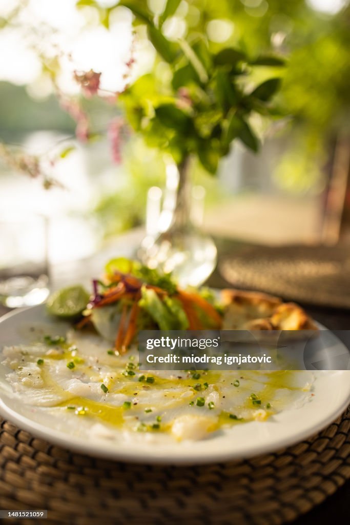 Plato de pescados y mariscos