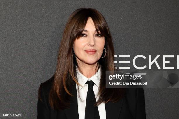 Monica Bellucci attends the "Mafia Mamma" New York screening at AMC Lincoln Square Theater on April 11, 2023 in New York City.