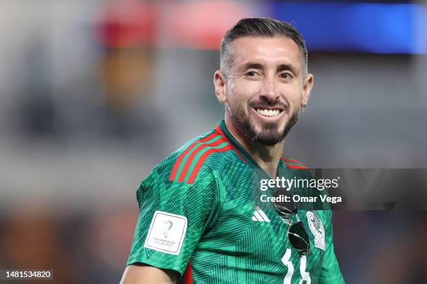 Hector Herrera attends the friendly match between Mexican Women's National Team and Houston Dash at Shell Energy Stadium on April 11, 2023 in...