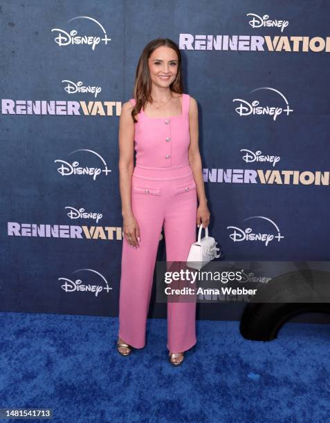 Rachael Leigh Cook attends the world premiere event for the Disney+ original series "Rennervations" at Westwood Regency Village Theater on April 11,...