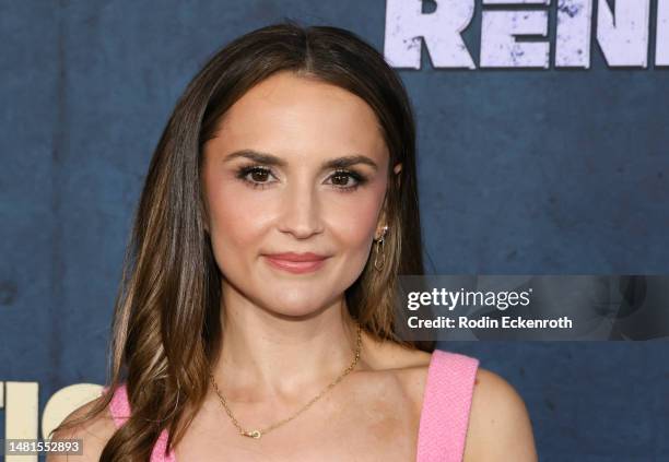 Rachael Leigh Cook attends the Disney+'s original series "Rennervations" Los Angeles premiere at Regency Village Theatre on April 11, 2023 in Los...