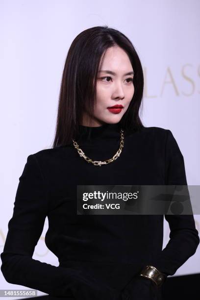 Actress/singer Wang Feifei attends a Glass Magazine event on April 11, 2023 in Shanghai, China.