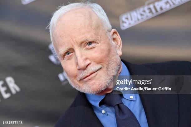 Richard Dreyfuss attends the Los Angeles Premiere of "Sweetwater" at Steven J. Ross Theatre on the Warner Bros. Lot on April 11, 2023 in Burbank,...