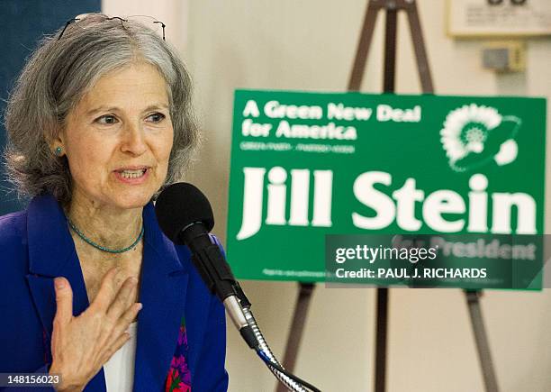 Green Party Presidential Candidate Dr. Jill Stein delivers remarks while announcing Cheri Honkala as her US Green Party vice-presidential running...