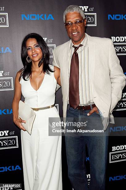 Basketball great Julius Erving aka Dr. J and wife Dorys Madden attend ESPN Magazine's 4th Annual Body Issue celebration at Belasco Theatre on July...