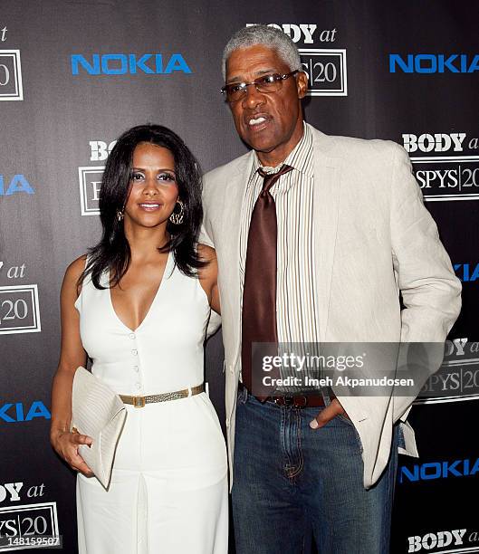 Basketball great Julius Erving aka Dr. J and wife Dorys Madden attend ESPN Magazine's 4th Annual Body Issue celebration at Belasco Theatre on July...