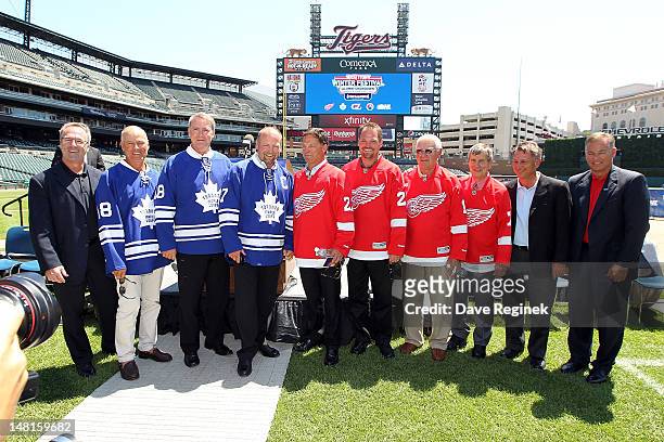 Vice President of Hockey Operations for the Toronto Maple Leafs, Dave Poulin, Toronto Maple Leafs Alumni members Jim McKenny, Kevin Maguire, Wendel...