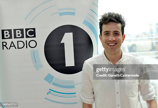 Nick Grimshaw is announced as the new presenter of Radio 1's Breakfast Show from the end of September at BBC Broadcasting House on July 11, 2012 in...