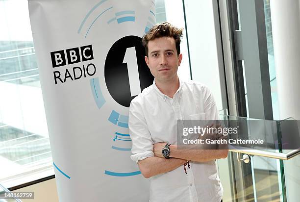 Nick Grimshaw is announced as the new presenter of Radio 1's Breakfast Show from the end of September at BBC Broadcasting House on July 11, 2012 in...