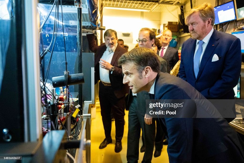French President Emmanuel Macron : State Visit To Holland : Day Two