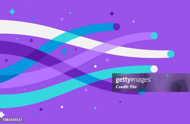 line motion technology abstract lines - cable stock illustrations