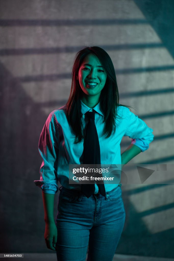 Beautiful woman smile