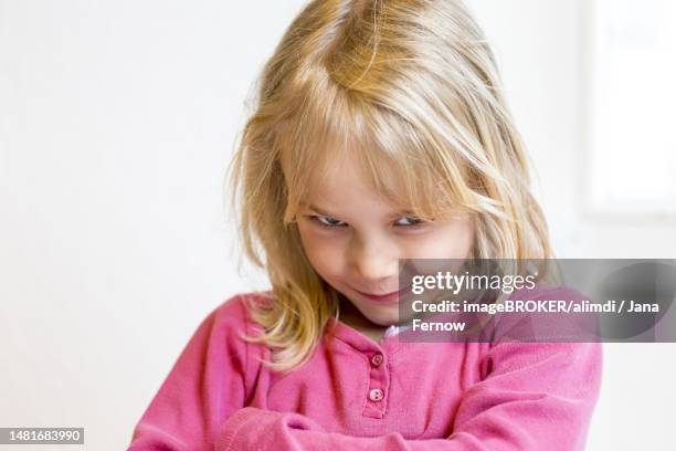 mischievous girl (6), kiel, germany - thick girl images stock pictures, royalty-free photos & images