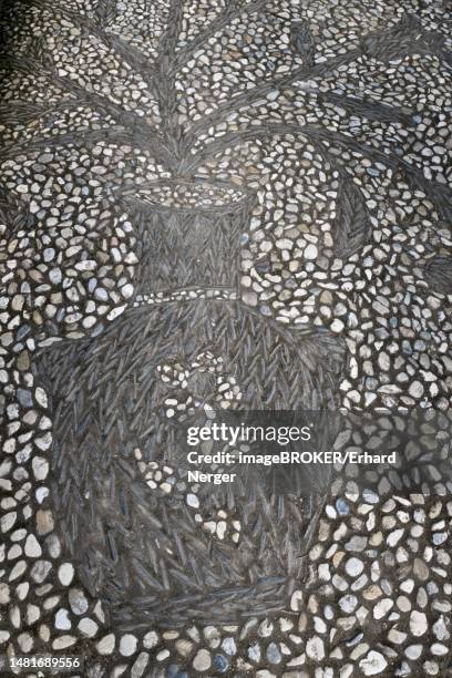 mosaic as street paving, granada, spain - granada provincia de granada stock pictures, royalty-free photos & images