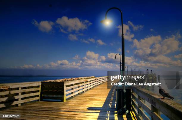 ocean pier - rye new york stock pictures, royalty-free photos & images