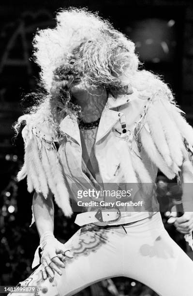 American Heavy Metal singer Dee Snider , of the band Twisted Sister, performs onstage at Radio City Music Hall, New York, New York, January 24, 1986.