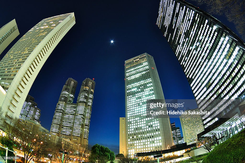 Buildings attracted to moon